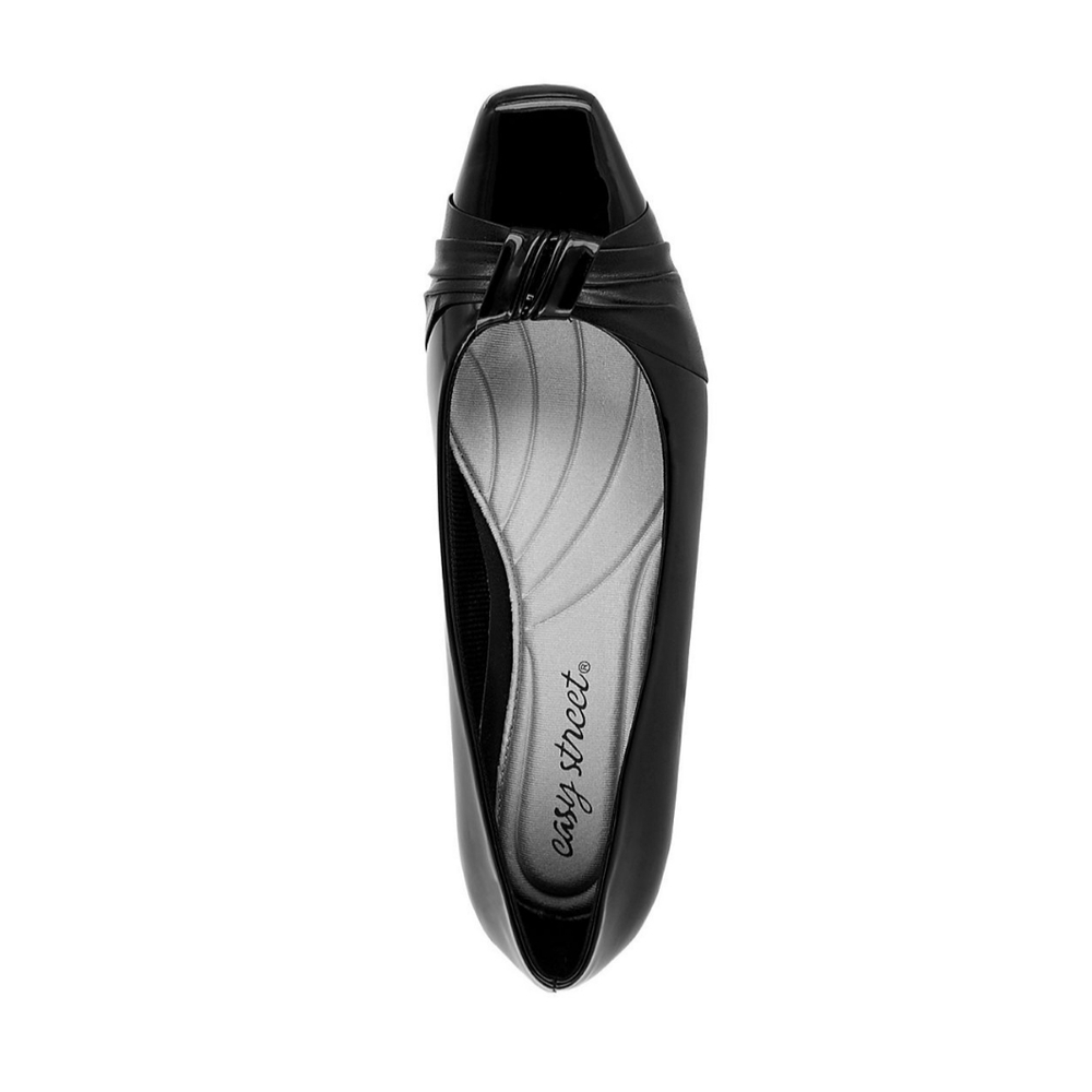 Easy street waive black women's dress heel